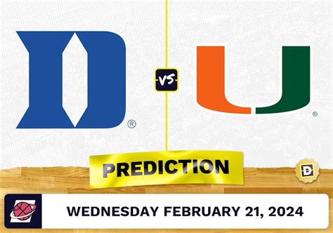 Duke vs Miami Odds, Picks, Predictions .